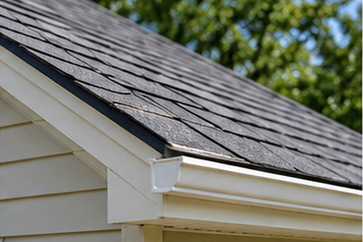 Clean residential asphalt shingle roof showing proper installation details